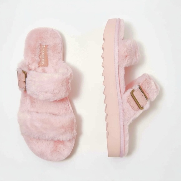 Koolabura by UGG Women’s Fur Slide Sandal Slipper Adjustable Size 8 NEW - Picture 1 of 12
